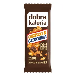 Dobra Kaloria Zestaw Batonów Orzech i Czekolada 20 Sztuk