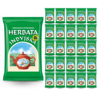 Zestaw 25 x Herbata Indyjska Granulowana 80g