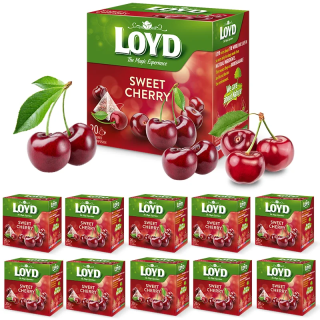 Zestaw 10 sztuk Loyd Piramidki Słodka Wiśnia Sweet Cherry