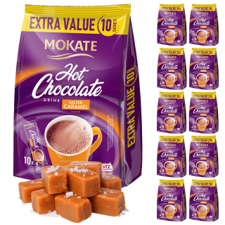 Mokate Wholesale Pack: Salted Caramel Chocolate 110g x 10
