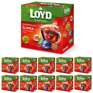 Set (10x) – Loyd Warming Tea: Plum with Fig, Ginger and Cinnamon, 20 tea bags