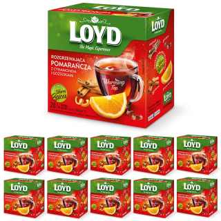 Zestaw Hurtowy Rozgrzewających Herbat Pomarańcza 10 sztuk