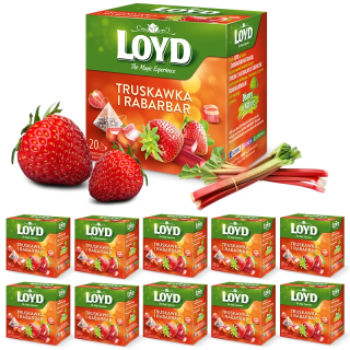 Wholesale Strawberry and Rhubarb Tea Set (10 bags)