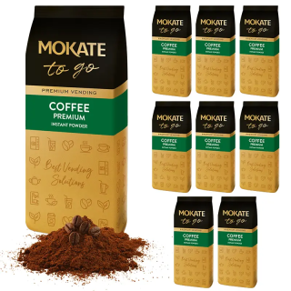 Zestaw (8x) - Kawa ROZPUSZCZALNA MOKATE TO GO 500g Premium INSTANT VENDING