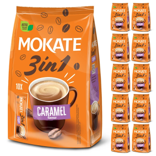 Zestaw Hurtowy Mokate 3w1 Caramel 10szt