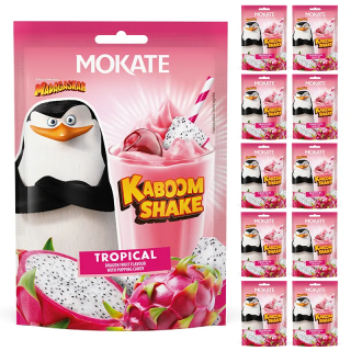 10 szt NAPÓJ W PROSZKU KABOOM SHAKE MOKATE 30G TROPICAL CUKIER STRZELAJACY