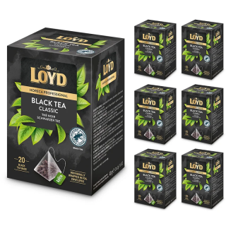 Zestaw 6 sztuk - Ekspresowa Mocna Herbata Czarna Horeca Black Tea Classic Loyd 20gx2