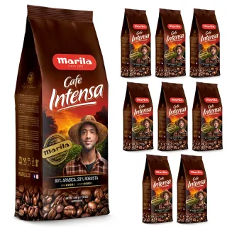 Zestaw (8x) - Kawa Intensa 1kg 80% Arabica z palarni Marila + GRATIS