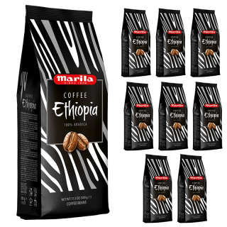 Zestaw 8 sztuk - Kawa ziarnista Marila Ethiopia 500g