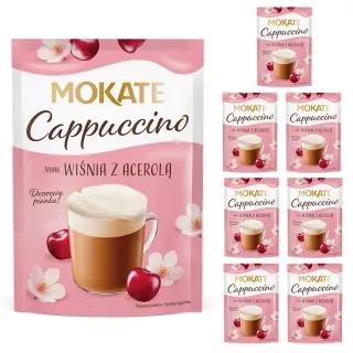 Mokate Cappuccino Cherry with Acerola Wholesale Pack: 40g x 7 packs