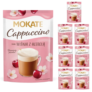 Zestaw Hurtowy Mokate Cappuccino Wiśnia z Acerolą 40g x 7szt