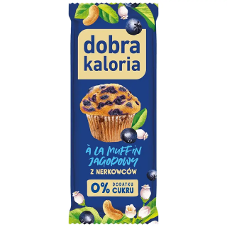 Baton z nerkowców a`la muffin jagodowy 35g