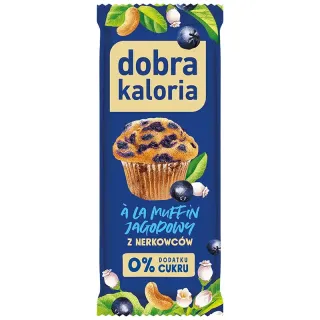 Baton z nerkowców a`la muffin jagodowy 35g