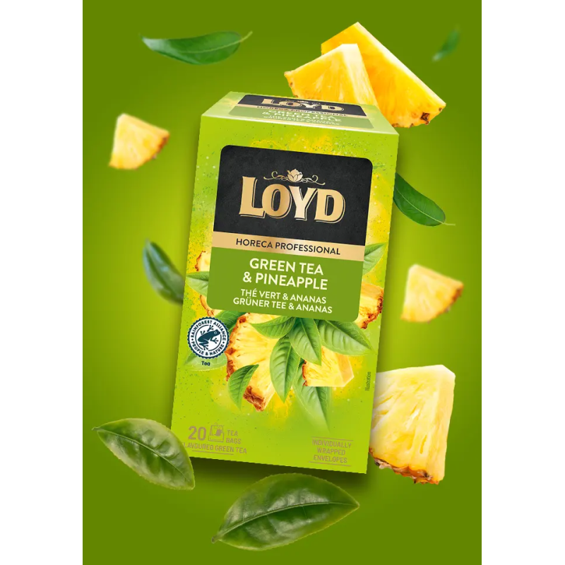 Herbata HORECA Loyd Green Tea & Pineapple 20 torebek