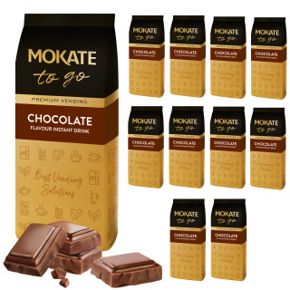 Zestaw (10x) - Czekolada do Picia Napój Czekoladowy Instant Mokate Mocno Czekoladowy 1kg