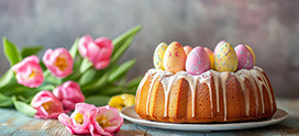 Babka wielkanocna z Mokate Cappuccino o smaku Mango z Marakują