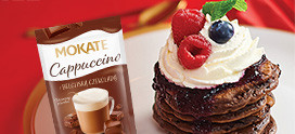 Pancakes czekoladowe z Mokate Cappuccino z Belgijską Czekoladą